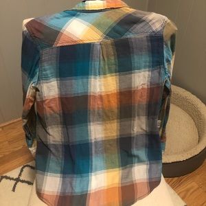 Plaid cotton button down